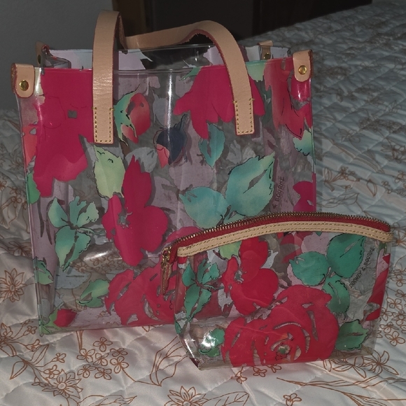 Dooney & Bourke Vibrant Floral Transparent Tote - Picture 3 of 7